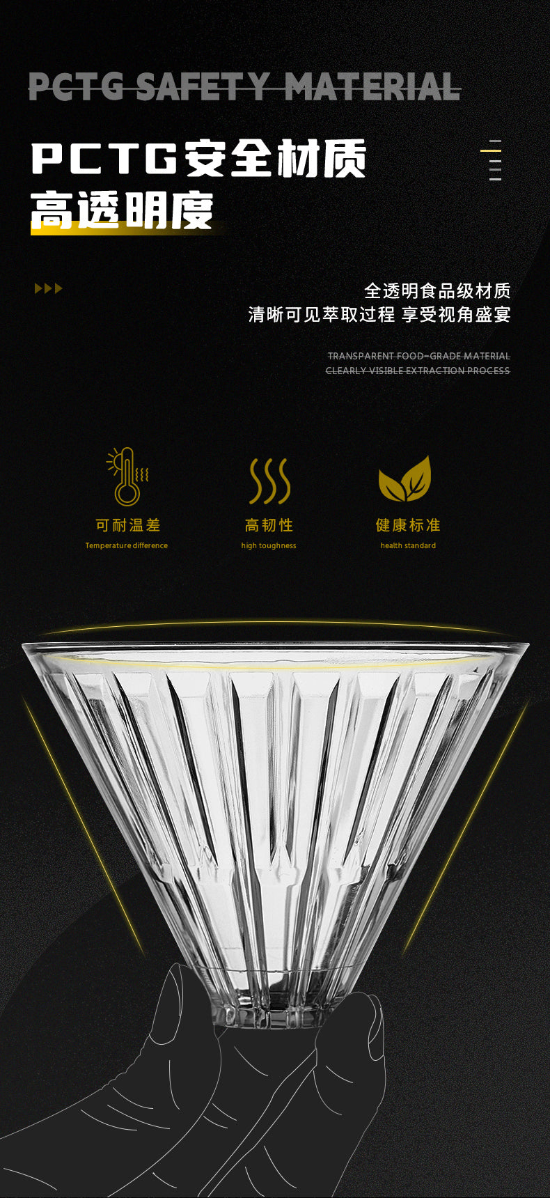 Muvna Love V60 Filter Cup size 02 - PC food matrials