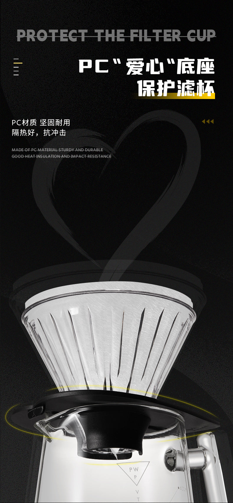 Muvna Love V60 Filter Cup size 02 - PC food matrials