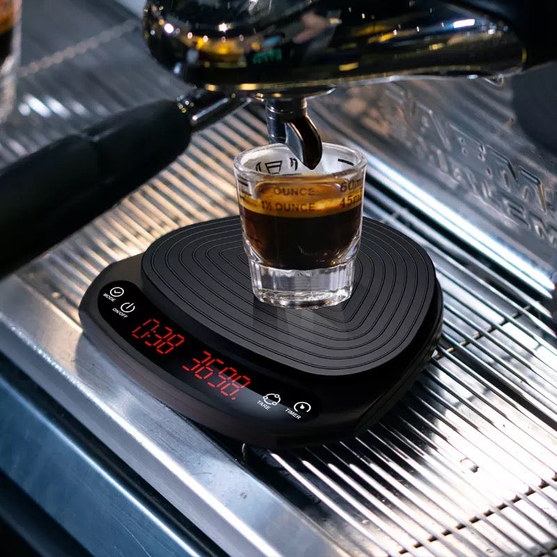 Smart Touch coffee scale - Rechargable -Black