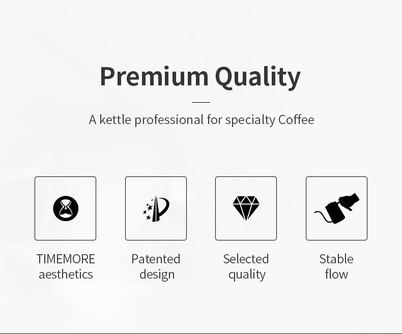 Timemore - Fish pour over kettle 700ml - Choose Color