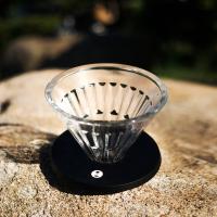 Timemore - Crystal Eye Glass Dripper PC Holder Black - Choose Size