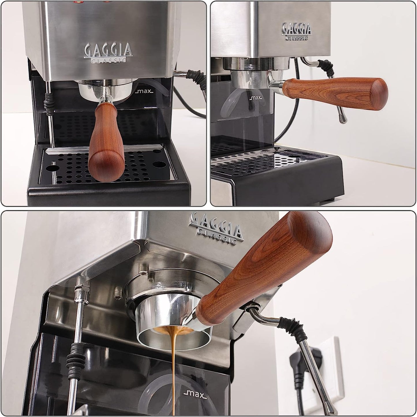Portafilter Bottomless for Gaggia 58mm (Rosewood)