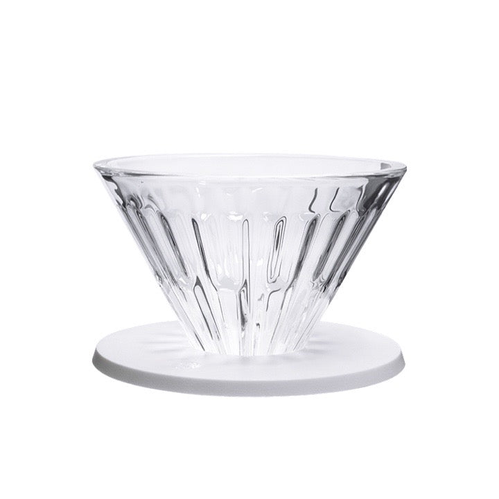 Timemore - Crystal Eye Glass Dripper PC Holder White - Choose Size