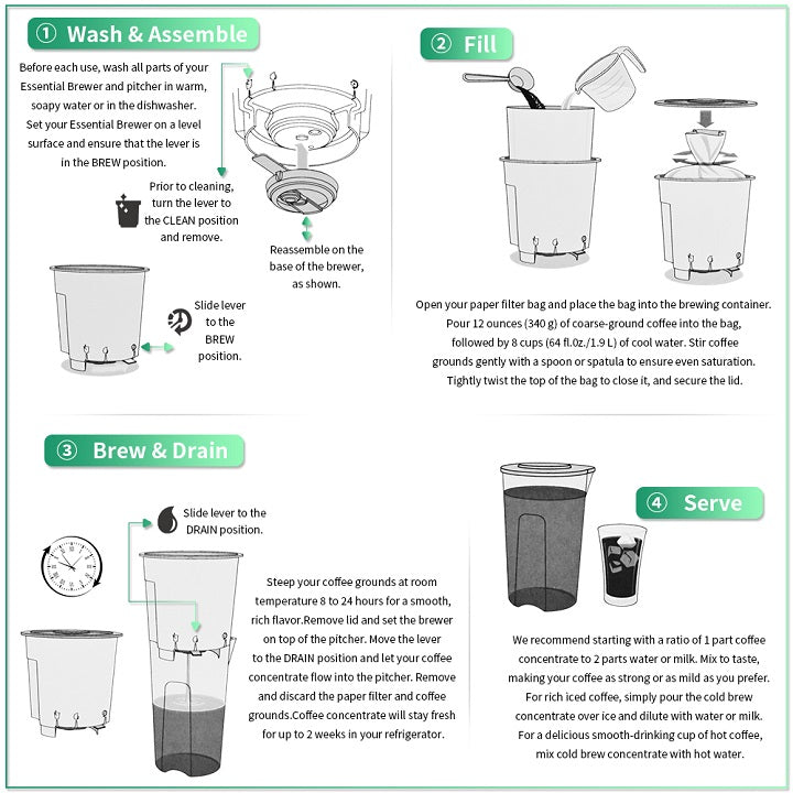 Essential Cold Brewer - 8 cups