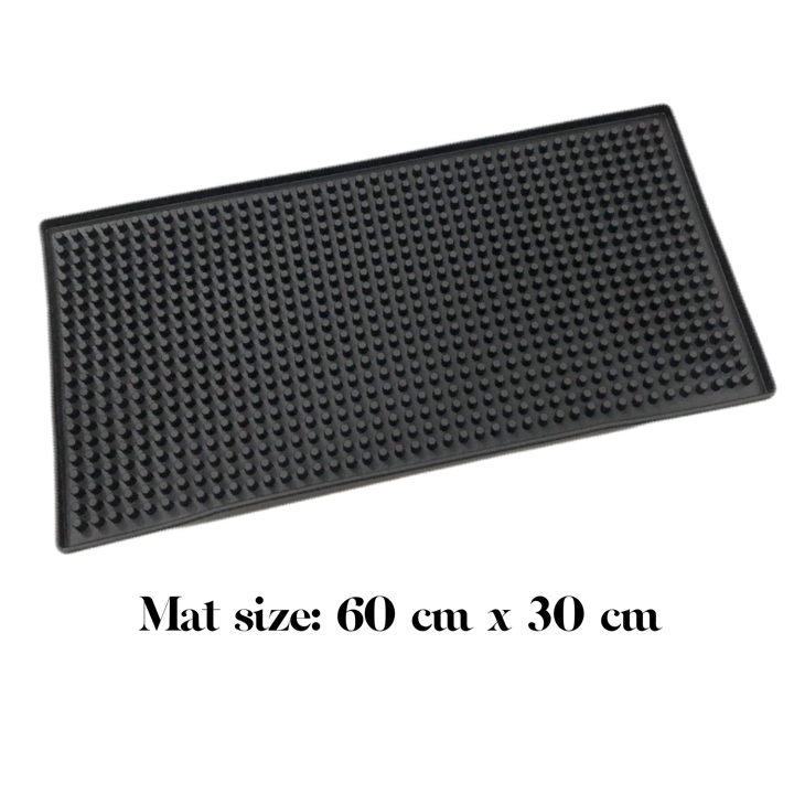 Black Bar Mat 60CMX 30CM