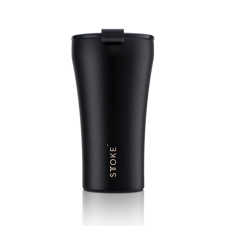 Sttoke Leakproof Luxe Black 12oz - 350ml