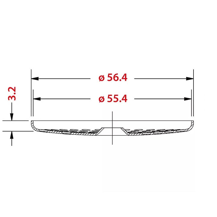 IMS Shower Screen Nanotec - 56.5mm (Nuova Simonelli)