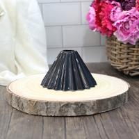 V60 Oregami Style Ceramic Black with wood base