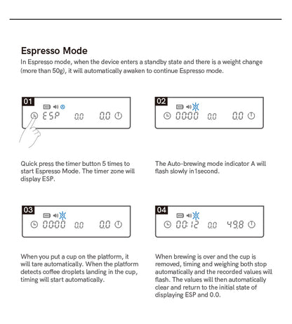 Timemore Mini Espresso Scale- Choose Color