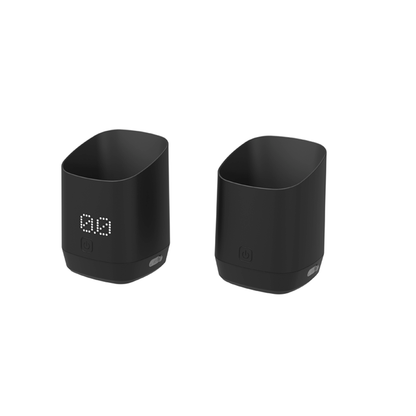 Digital coffee bean dosing cup with LED display