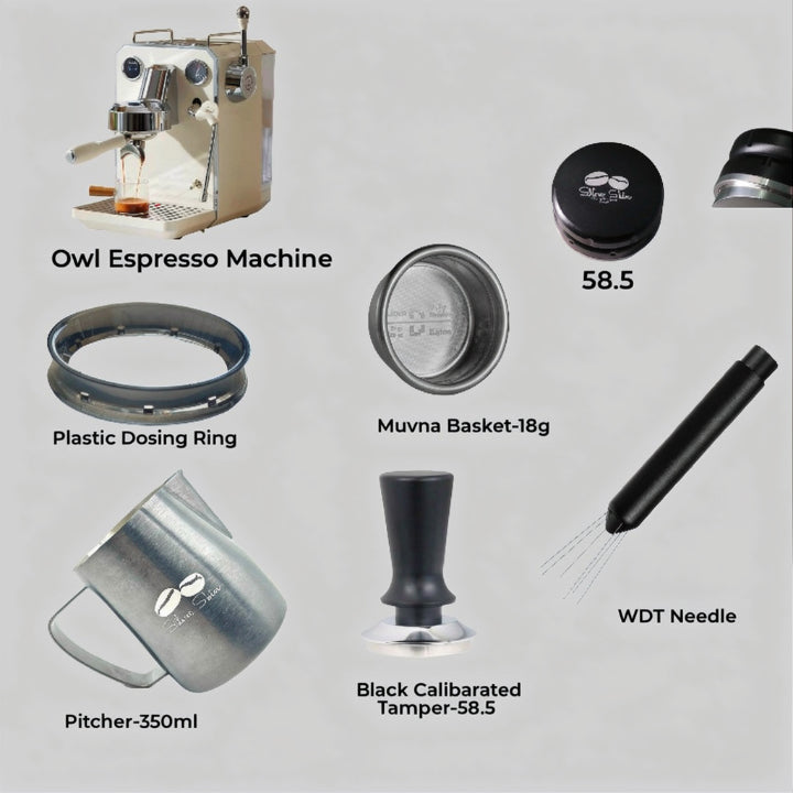 Owls Espresso Machine Bundle